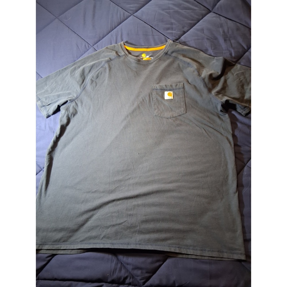 Carhartt Mens Relaxed Fit Pocket T-Shirt 2XL Gray Short Sleeve Work Tee